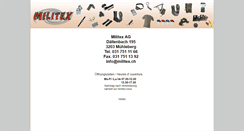 Desktop Screenshot of militex.ch