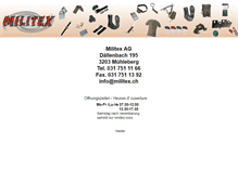 Tablet Screenshot of militex.ch
